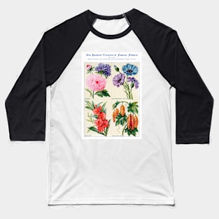 Flower watercolor illustration (1915) Baseball T-Shirt